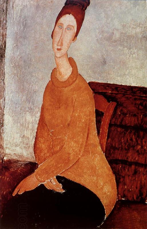 Amedeo Modigliani Yellow Sweater China oil painting art